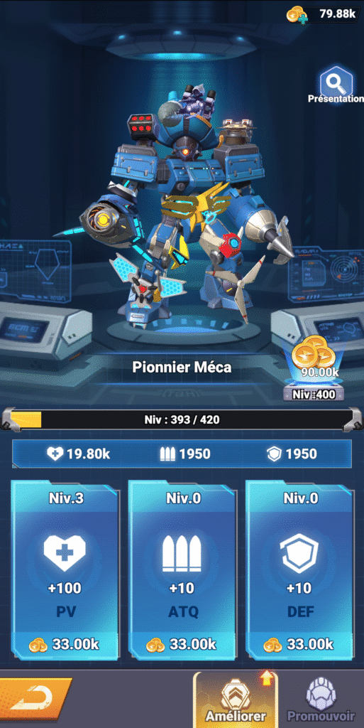 Les Mechas Amélioration de mechas