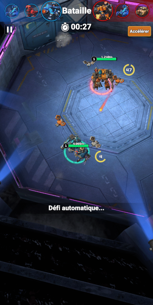 Combat du mode Arène